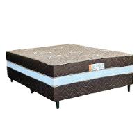 Unibox Macro Molas Ensacadas Queen 158x198x54 Cm Topazio Marrom-branco - 1