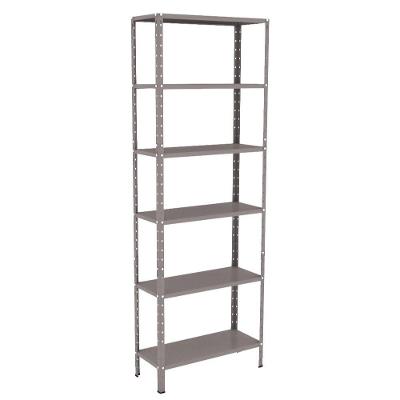 Estante 6 Prateleiras Aço Livros Quarto Cozinha Multiuso Fer Cinza