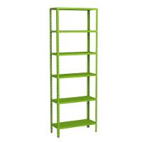 Estante 6 Prateleiras Aço Livros Quarto Cozinha Multiuso Fer Verde - 1