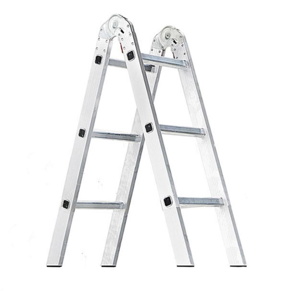 Escada Em Alumínio Com 6 Degraus De 1,75 Metros De Altura Total - 1