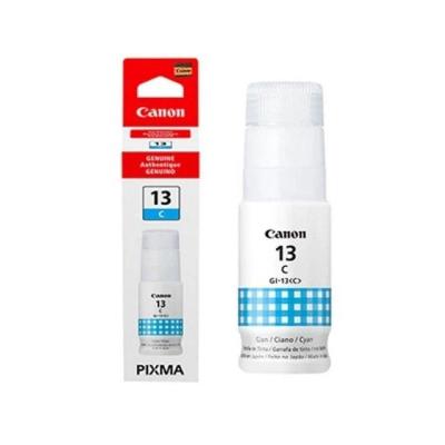 Tinta Canon Gi-13 Gi13 Ciano Original Para Impressora Mega Tank G510 G610 G-510 G-610 Refil 60ml