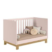 Berço Mini Cama 2 Em 1 Q Encanto Slim 4315 Qmovi Rosa Acetinado - 3