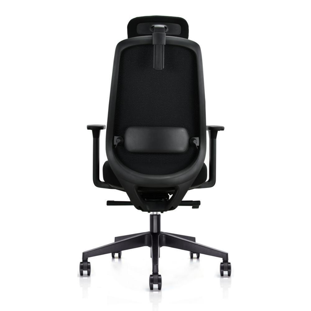 Cadeira Presidente Ergonômica Smartconfort Preta Com Apoio De Cabeça Para Escritório E Home Office Preto - 5