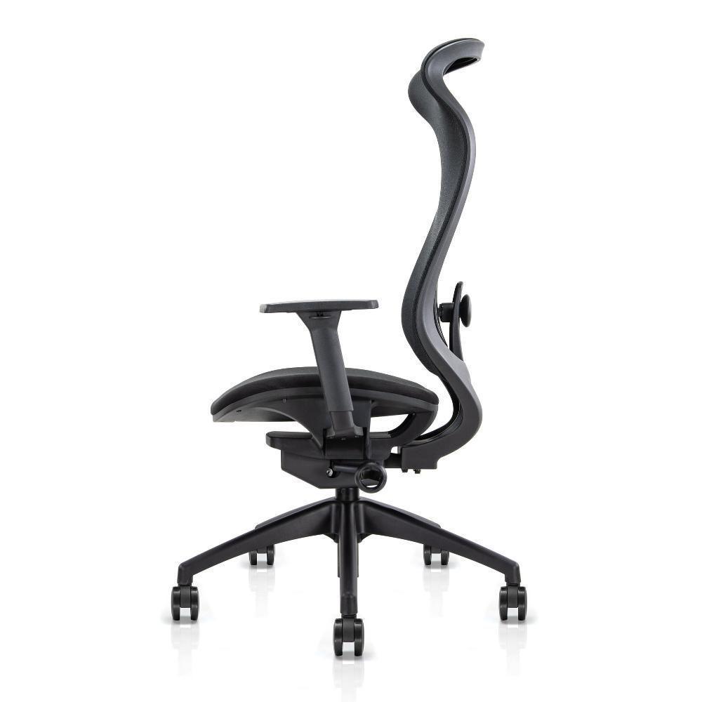 Cadeira Presidente Ergonômica Arko Preta Com Assento Confortável Para Escritório E Home Office Preto - 3