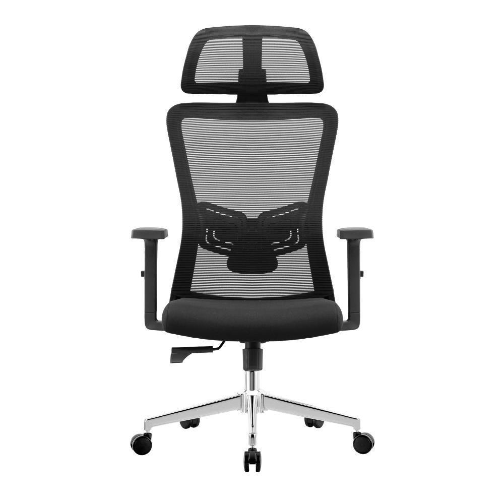 Cadeira Presidente Ergonômica Muv Ergo Tela Mesh Apoio De Cabeça Braços Ajustáveis Preto - 2