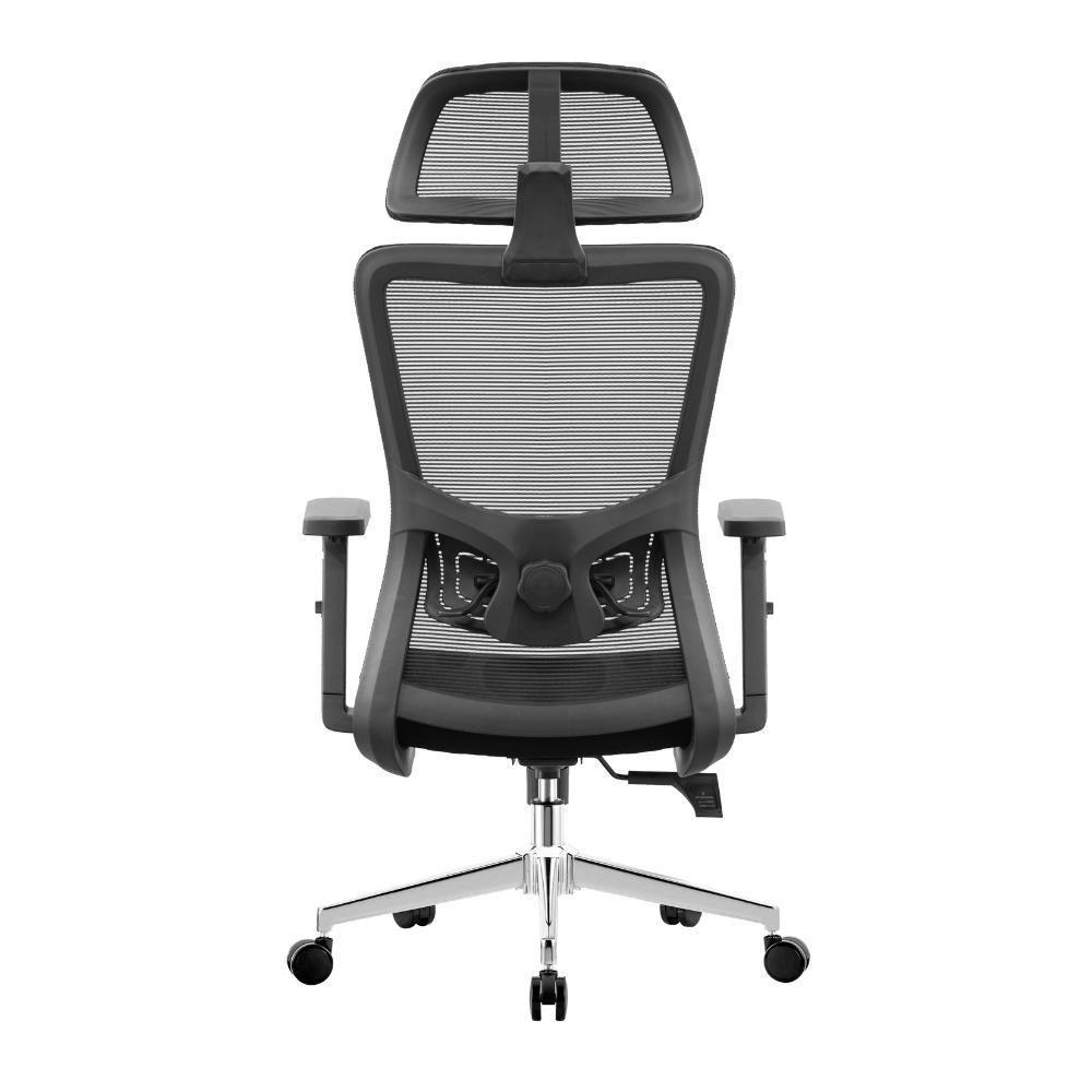 Cadeira Presidente Ergonômica Muv Ergo Tela Mesh Apoio De Cabeça Braços Ajustáveis Preto - 5
