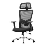 Cadeira Presidente Ergonômica Muv Ergo Tela Mesh Apoio De Cabeça Braços Ajustáveis Preto - 1