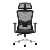 Cadeira Presidente Ergonômica Muv Ergo Tela Mesh Apoio De Cabeça Braços Ajustáveis Preto - 2