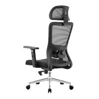 Cadeira Presidente Ergonômica Muv Ergo Tela Mesh Apoio De Cabeça Braços Ajustáveis Preto