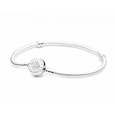 Pulseira Da Vida Prata 925 Com Zirconias No Fecho