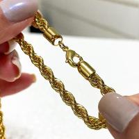 Corrente Cordão Baiano 5mm Banhado A Ouro 18k