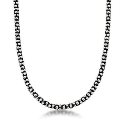Corrente Pipoca 4,4mm Prata De Bali 925