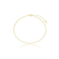 Tornozeleira Elos Delicados Feminina Banhados A Ouro 18k - 1