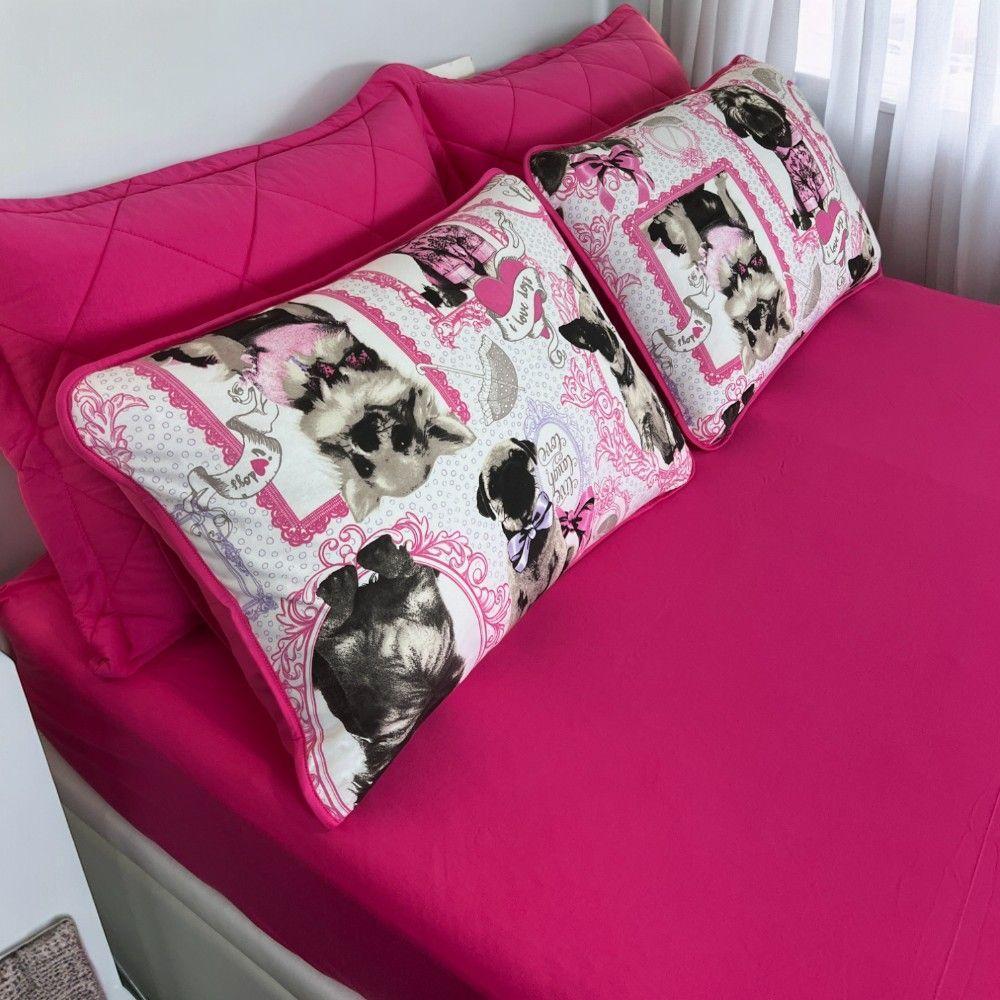 Jogo De Lençol 3 Pçs Zono Enxovais Queen Minie Estampa Unicórnio - 5