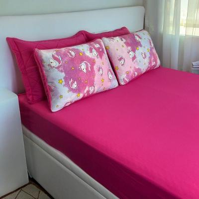 Jogo De Lençol 3 Pçs Zono Enxovais Queen Minie Estampa Unicórnio