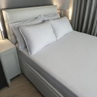 Jogo De Lençol 3 Pçs Zono Enxovais Queen Branco Estampa Branco Com Renda - 1