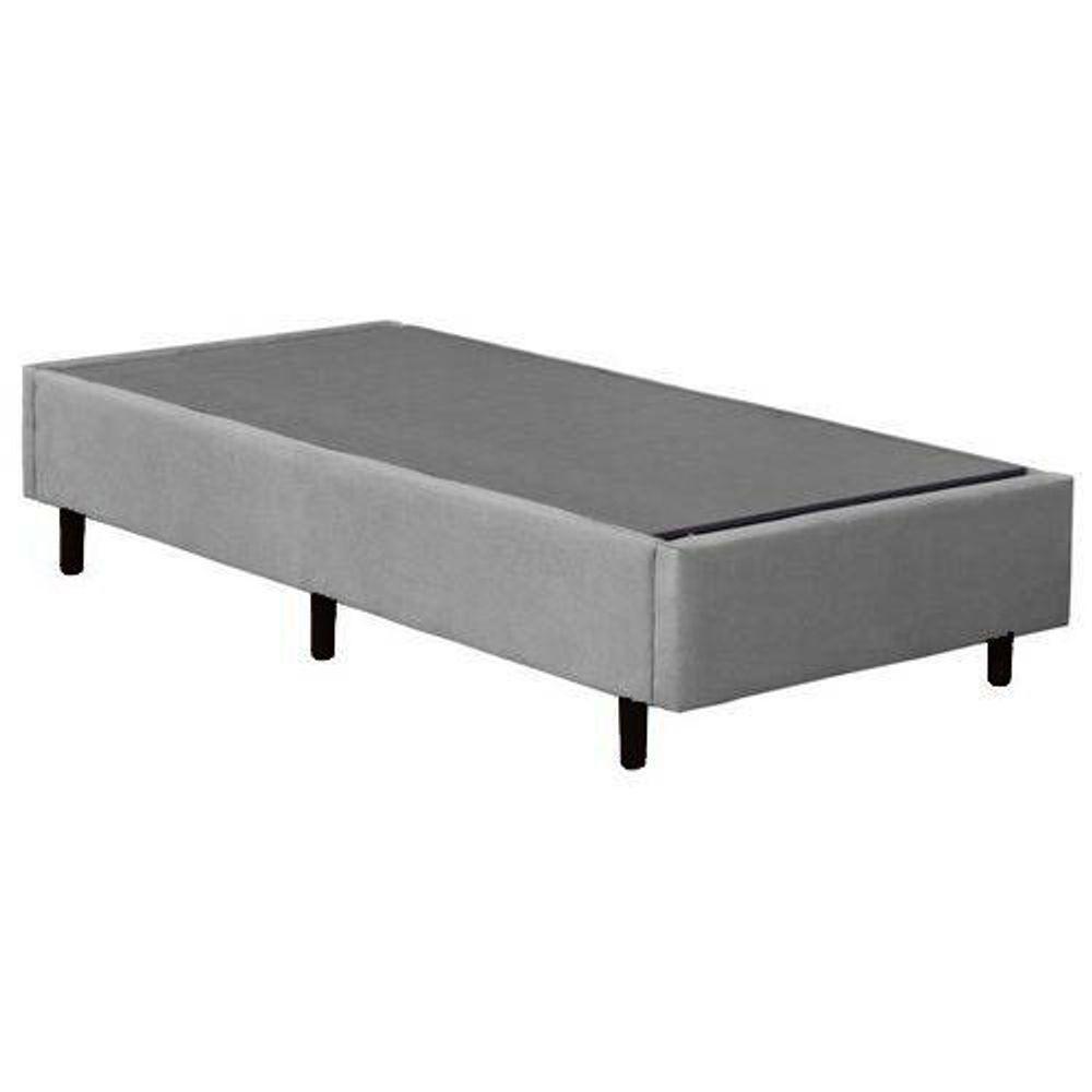 Base Box Solteiro Cinza Suede 38x88x188 - 2