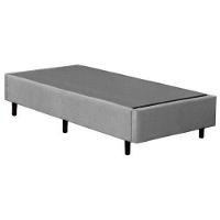Base Box Solteiro Cinza Suede 38x88x188 - 2