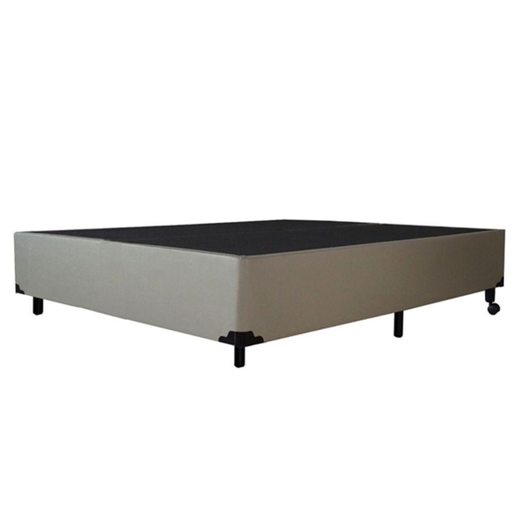 Cama Base Box Casal Sintético Bege 38x138x188 - 2