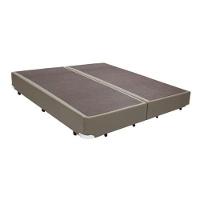 Cama Base Box King Bipartido Bege Sintético 38x193x203 - 2