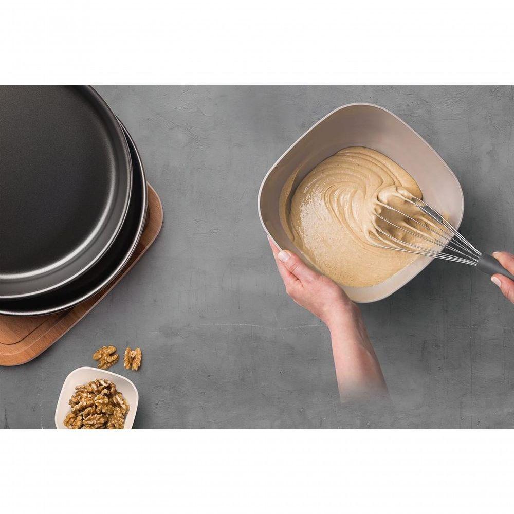 Batedor Manual Tramontina Moldê Cinza Em Inox 31cm - 3