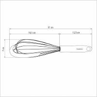 Batedor Manual Tramontina Moldê Cinza Em Inox 31cm - 4