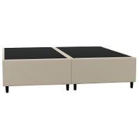 Base Box Casal Bipartido 138x188 Suede Bege - 2