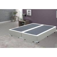 Cama Base Box Queen Bipartido Sintético Branco 38x158x198 - 5