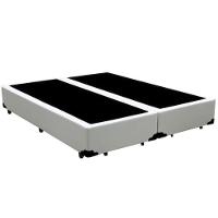 Base Box Queen Bipartido Branco Suede 158x198 - 3