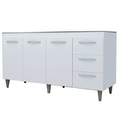 Balcao Sem Tampo Para Pia 150cm 9130 Branco Mobbs Branco