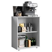 Balcao Com Tampo 2 Portas 61 Cm Mdp Denver Branco Armoveis Branco - 6