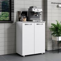 Balcao Com Tampo 2 Portas 61 Cm Mdp Denver Branco Armoveis Branco - 8