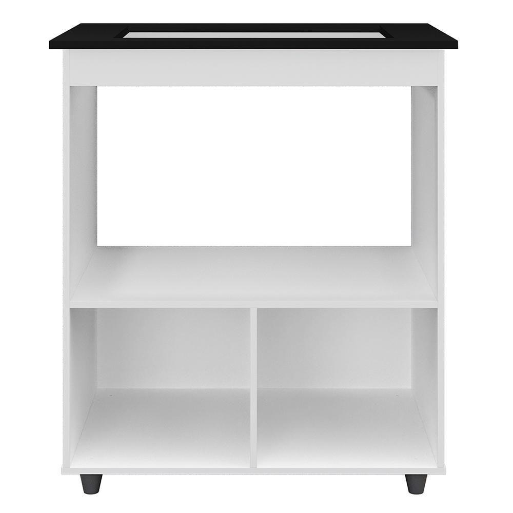 Balcão Com Tampo Cooktop 5 Bocas 75cm 9445 Branco Mobbs Branco - 5