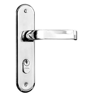 Conjunto De Fechadura Externa 1300 Ravena Cromado - 94272 - Silvana