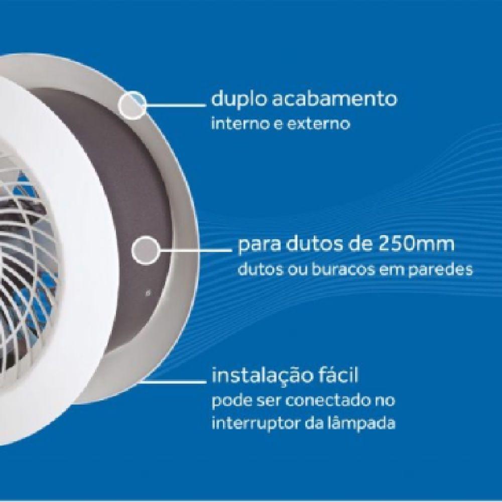 Exaustor Axial De 25cm 220 Volts Premium - 436 - Ventisol Ventilador Axial Exaustor 25cm 220v Premium - 436 - Ventisol - 3