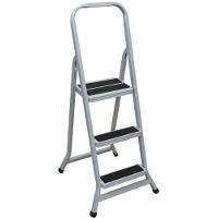 Escada Leve E Forte Prata 3 Degraus - 013003 - Açomix - 1