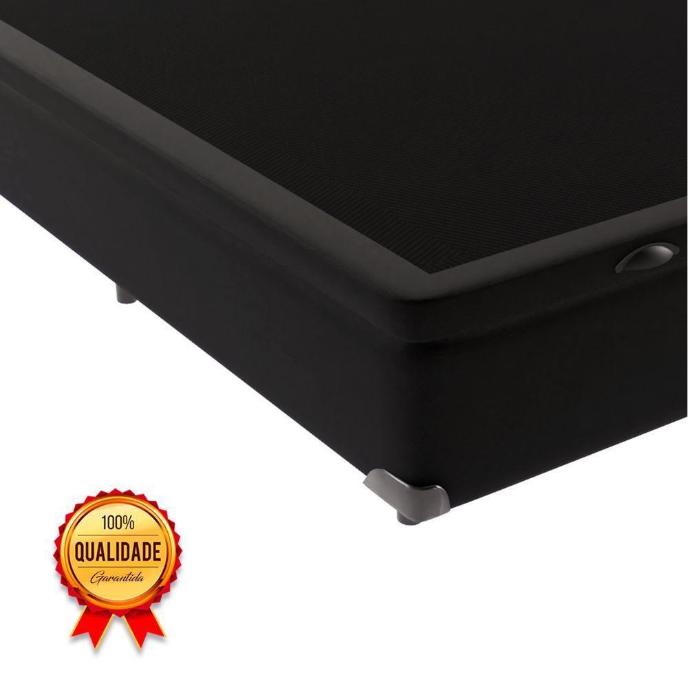 Cama Box Baú Solteirão Preto V-store 96x203x44 - 4