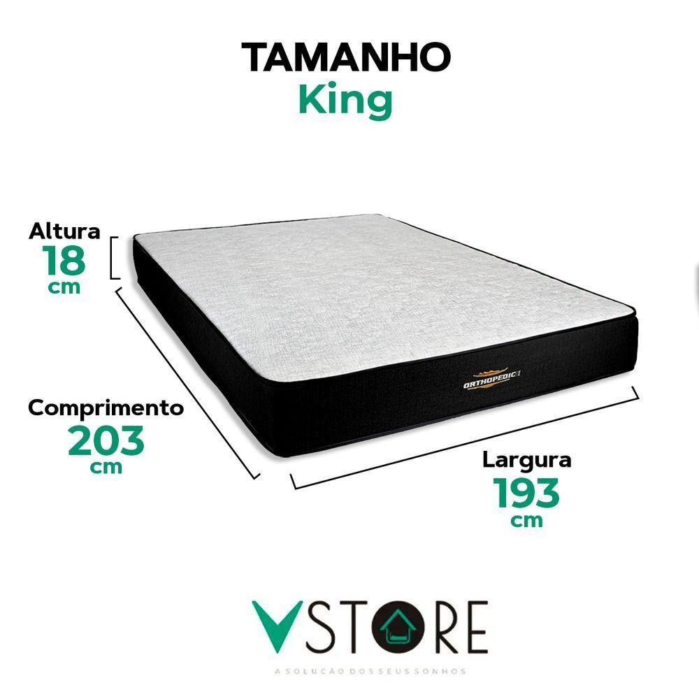 Colchão Orthopedic D33 King V-store 193x203x30 - 3
