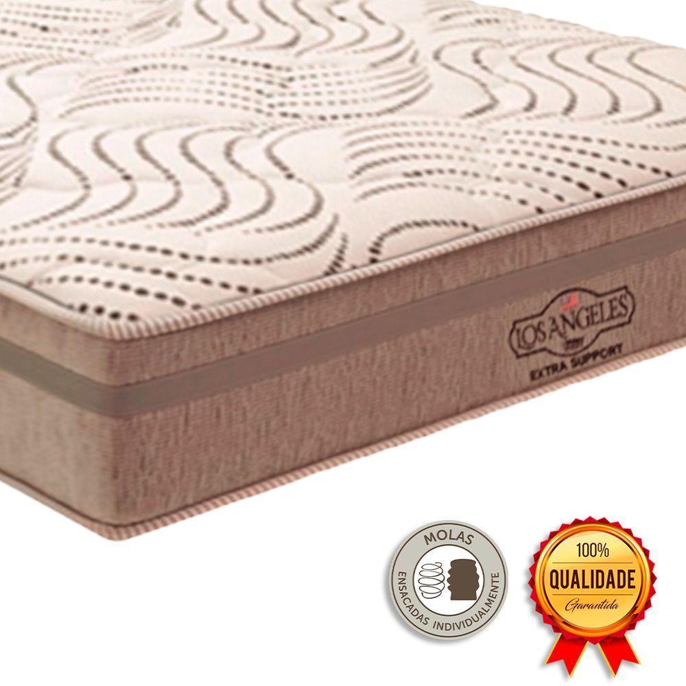 Cama Box Baú Solteiro E Colchão Los Angeles Molas V-store Bege - 3