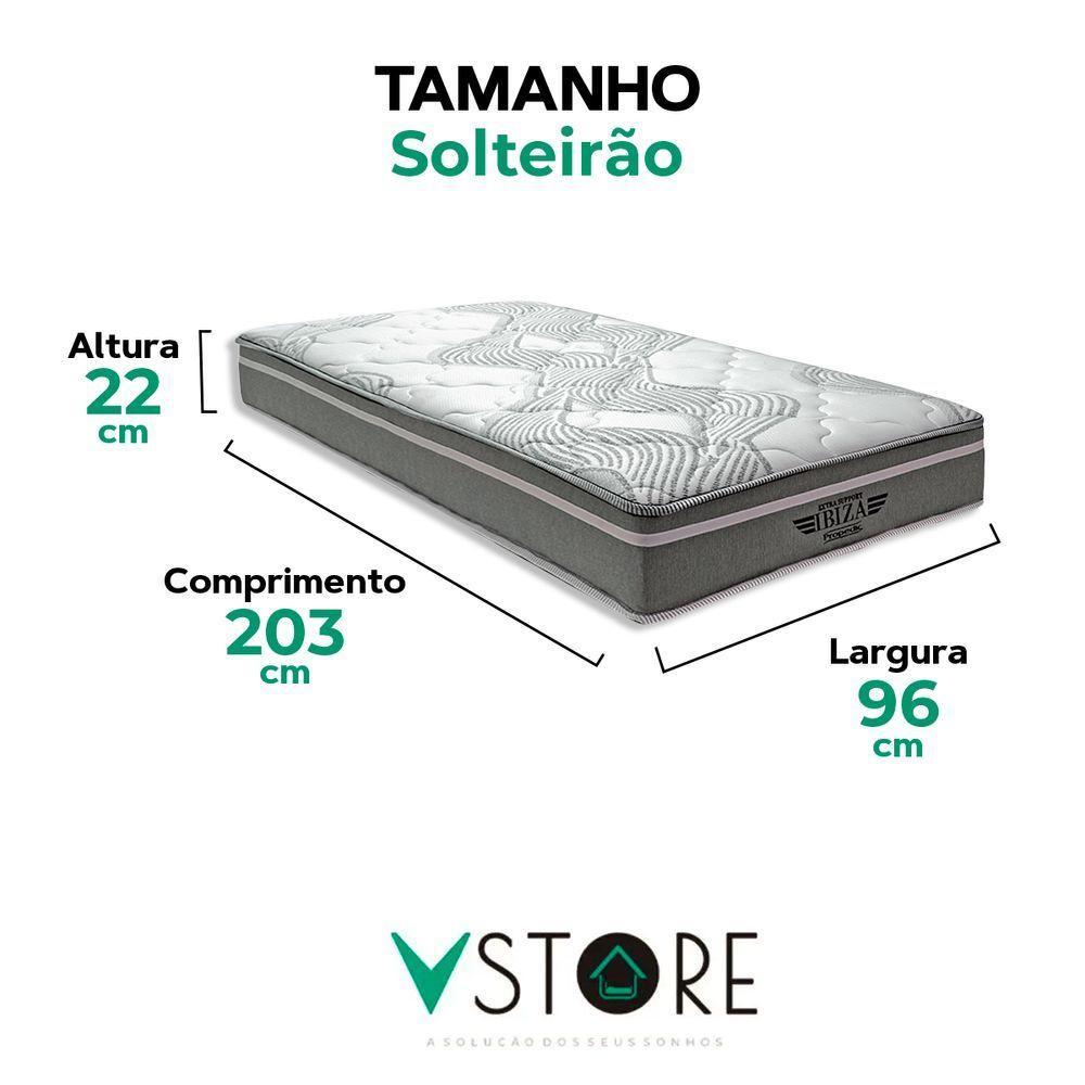 Colchão Ibiza Molas Ensacadas V-store Tamanho Colchão Ibiza 96x203x22 - 3