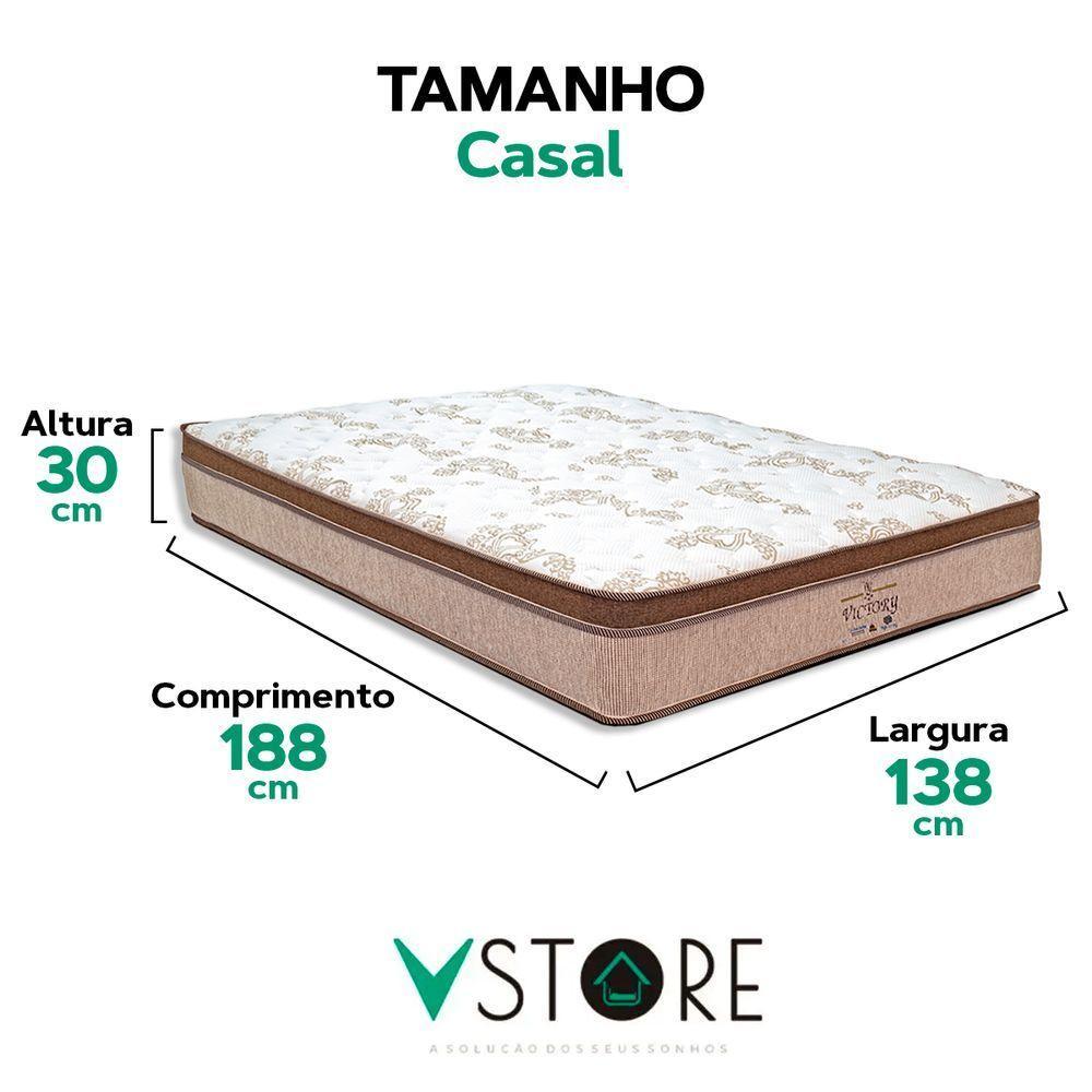 Colchão Victory Molas Ensacadas Casal V-store 138x188x30 - 3