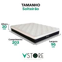 Colchão Dallas Molas Ensacadas V-store Tamanho 96x203x20 - 3