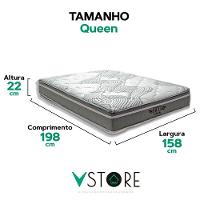 Colchão Ibiza Molas Ensacadas Queen V-store 158x198x22 - 3