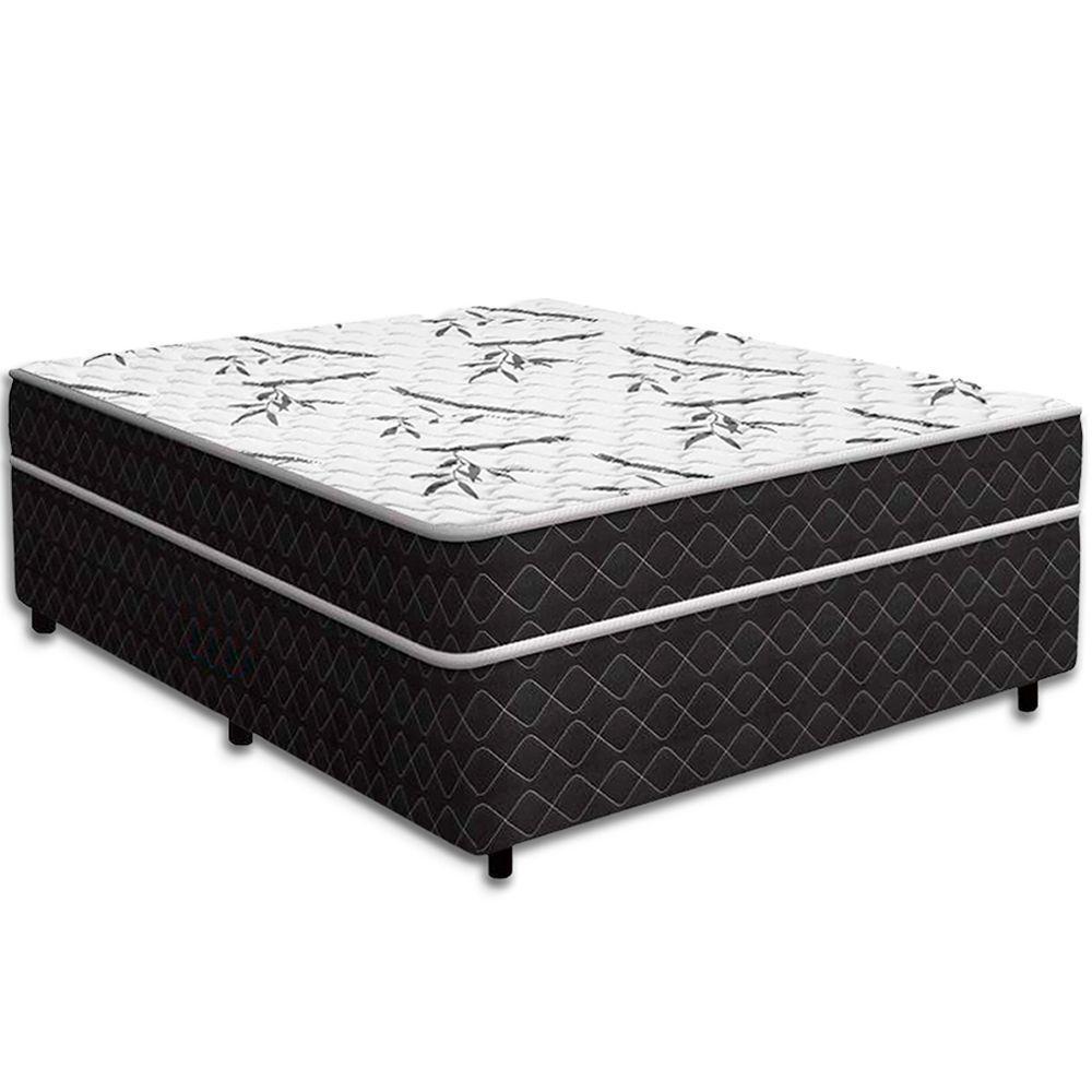 Cama Conjugada Benfica Espuma D33 Preto V-store Tamanho 128x188x50 - 1