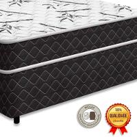 Cama Conjugada Benfica Espuma D33 Preto V-store Tamanho 128x188x50 - 2
