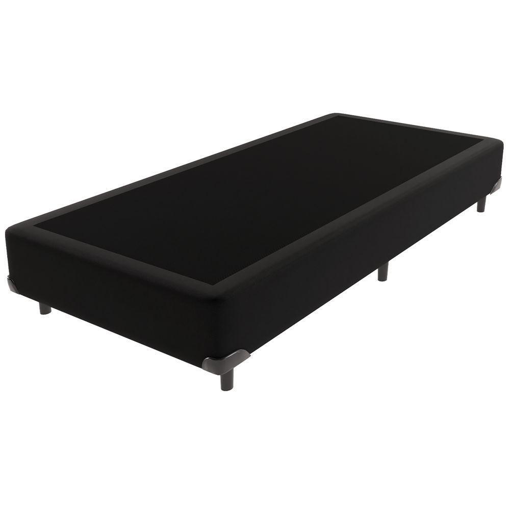 Cama Box Solteiro Bravus 78x188x44 Preto - 1