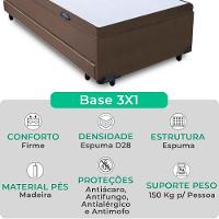 Bicama Box Baú Com Cama Auxiliar Solteirão 96x203x44 Marrom - 2