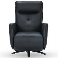 Poltrona De Massagem Reclinável Elétrica Com Aquecimento Bravinni L07 Couríssimo Preto - Lyam Decor - 3