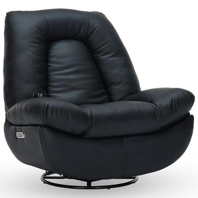 Poltrona Reclinável Elétrica Com Massagem E Aquecimento Salvana L07 Couríssimo Preto - Lyam Decor