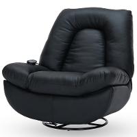 Poltrona Reclinável Elétrica Com Massagem E Aquecimento Salvana L07 Couríssimo Preto - Lyam Decor - 8